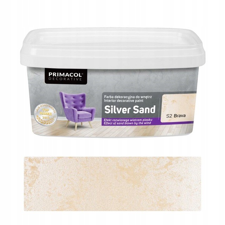 Farba Silver Sand 1l Brava S2 farba dekoracyjna