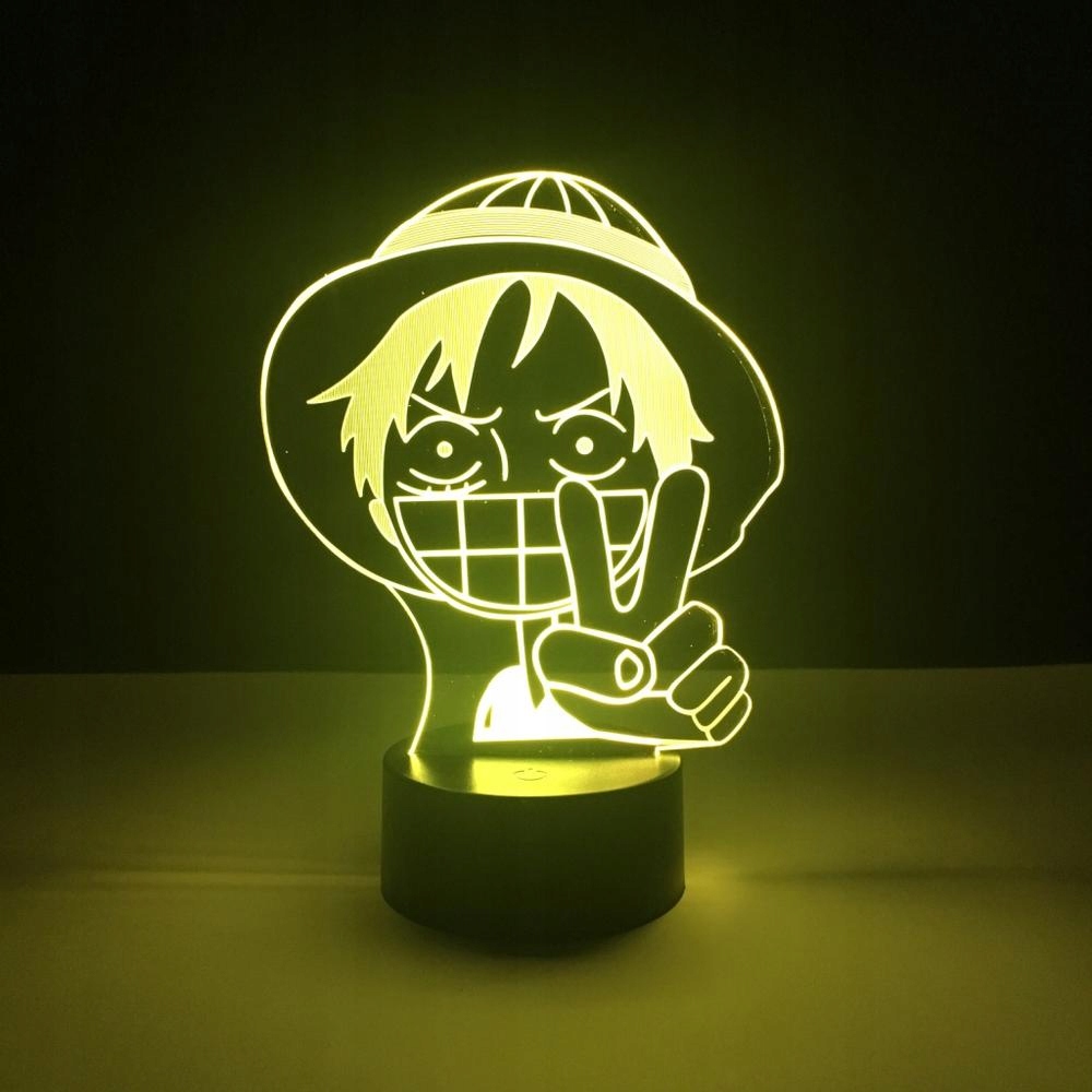 LAMPKA Luffy One Piece 16 kolorów RGB Pilot EAN (GTIN) 6097142882834