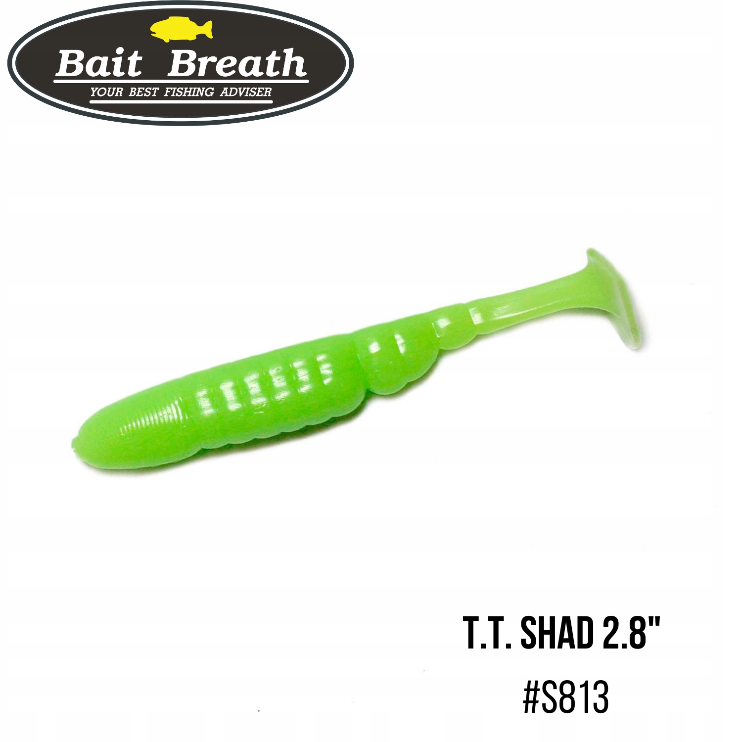 Przynęta miękka Bait Breath T.t.shad 2.8" #S813 Glow Lime Chart (7 szt)