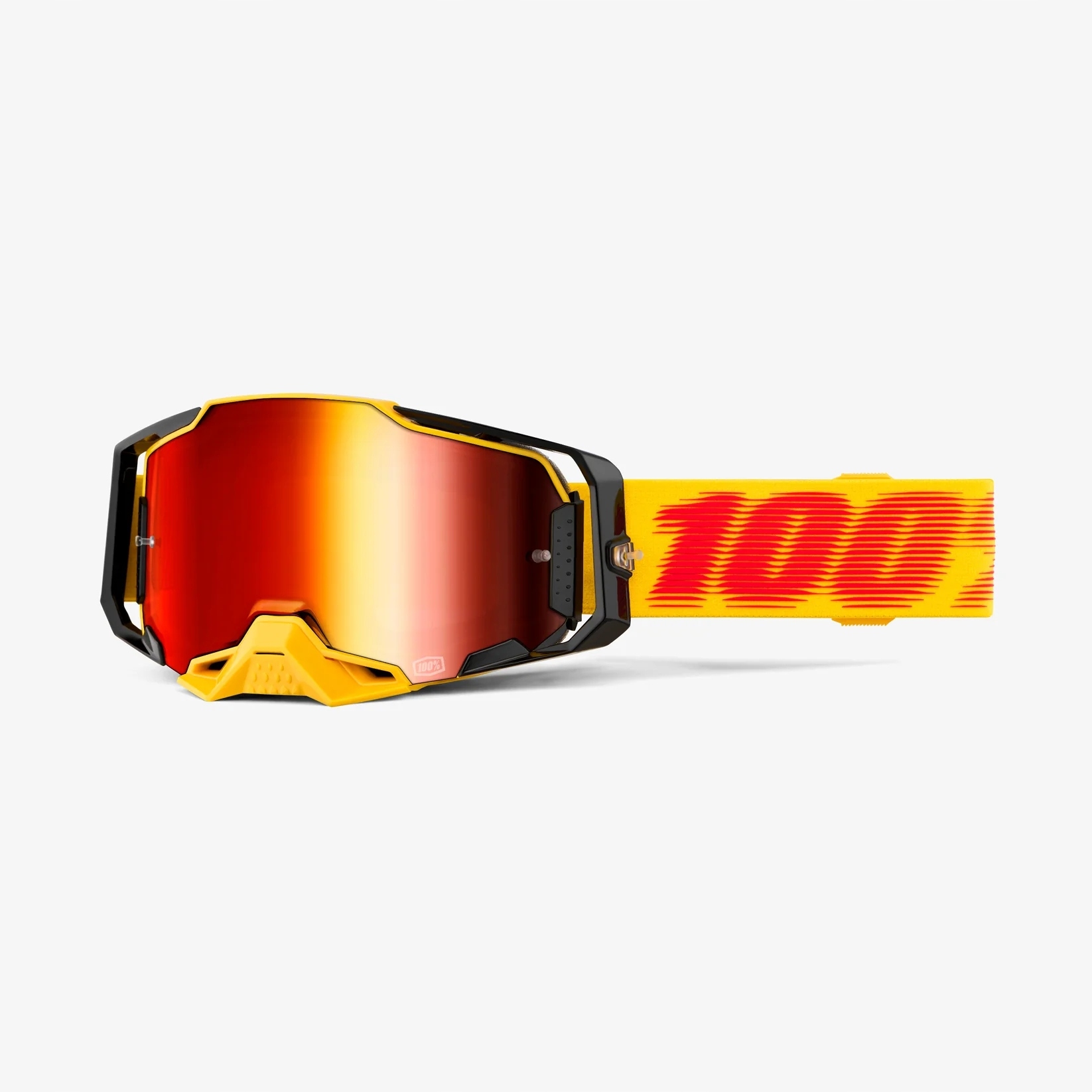 100 % Okuliare Armega Tetsu Mirror Red Lens Farba Žltá/červená/ča