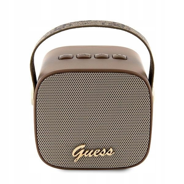 Guess głośnik Bluetooth GUWSB2P4SMWSpeaker mini brązowy/bown 4G Leather Scr