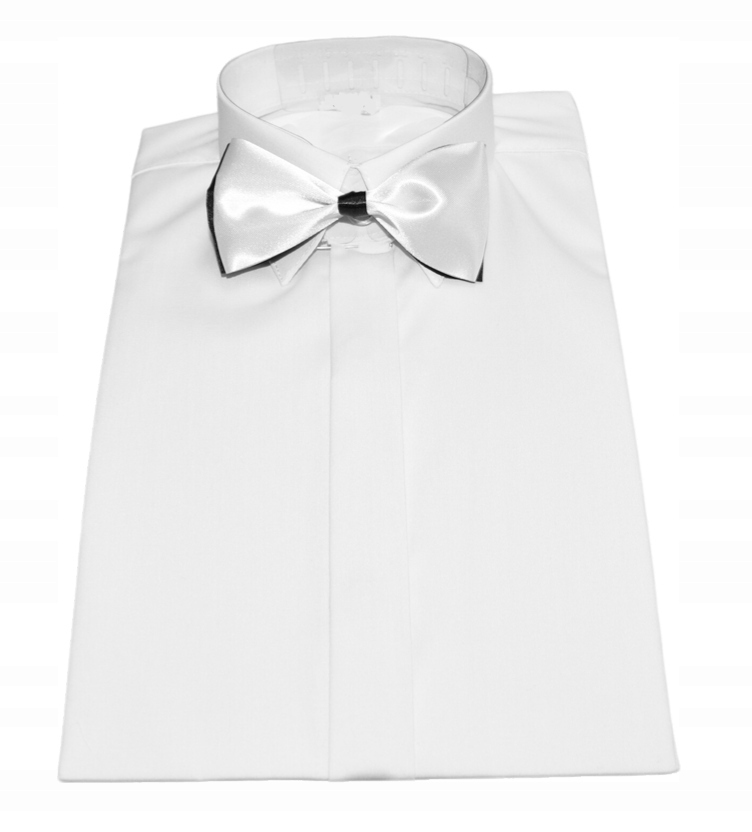 ELEGANCKA BIAŁA KOSZULA CHŁOPIĘCA Z muszką 158 Marka Inna marka