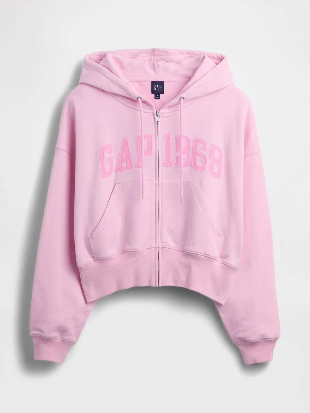Gap bluza damska oversize Logo Fullzip Hoodie r. S Primrose Pink