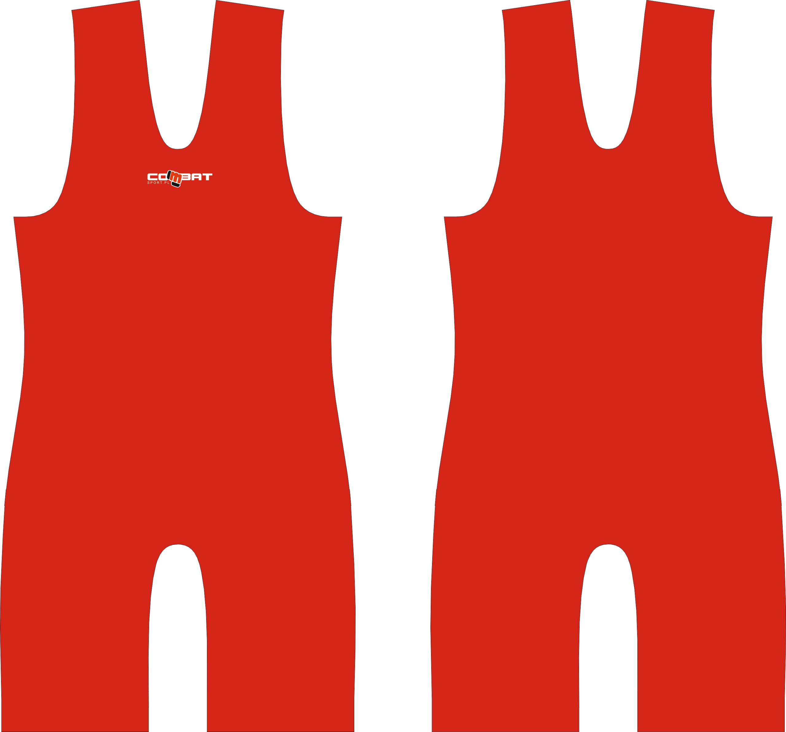 Kostium zapaśniczy COMBAT SPORT Classic dziecięcy - czerwony 4XS