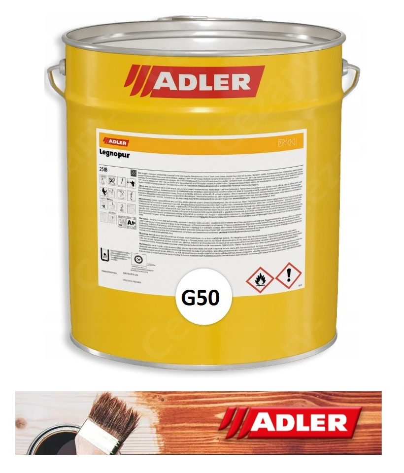 Lakier do drewna Adler Aduro Legnopur Bezbarwny Półmat G50 1KG