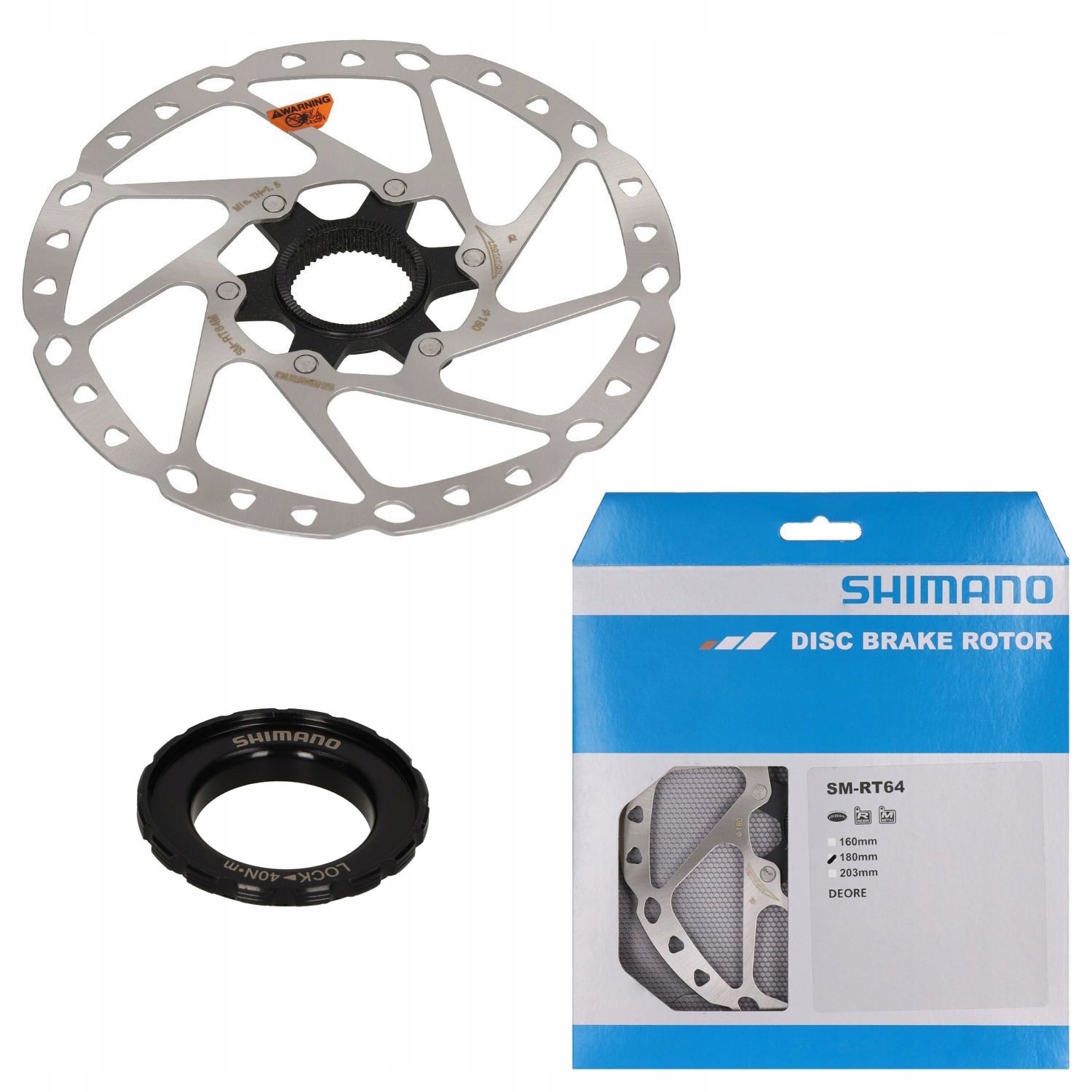 

Shimano SM-RT64 Tarcza hamulca 180mm CL Deore