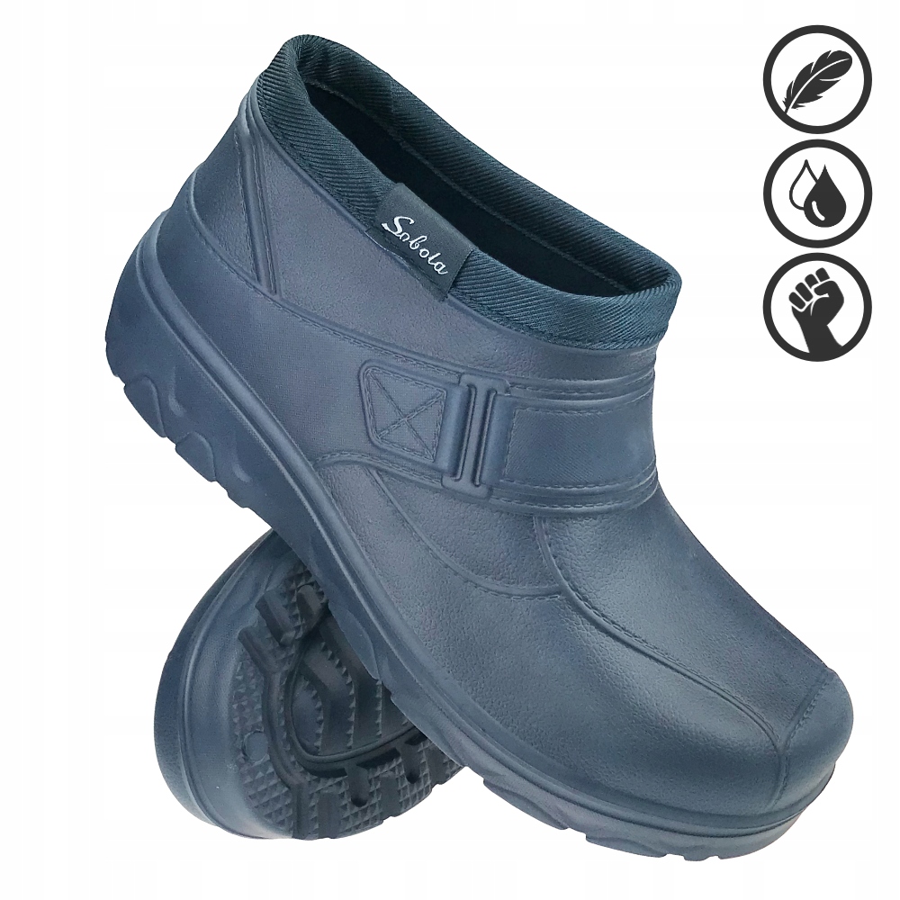 Kalosze damskie Dust Light buty piankowe ogrodowe Granatowe 39 Rozmiar 39