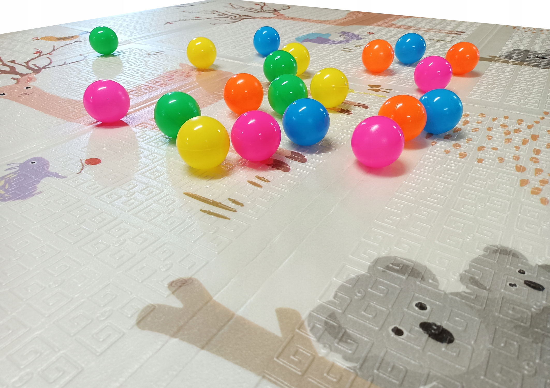 Mata piankowa dwustronna edukacyjna składana XXXL Wysokość produktu 200 cm