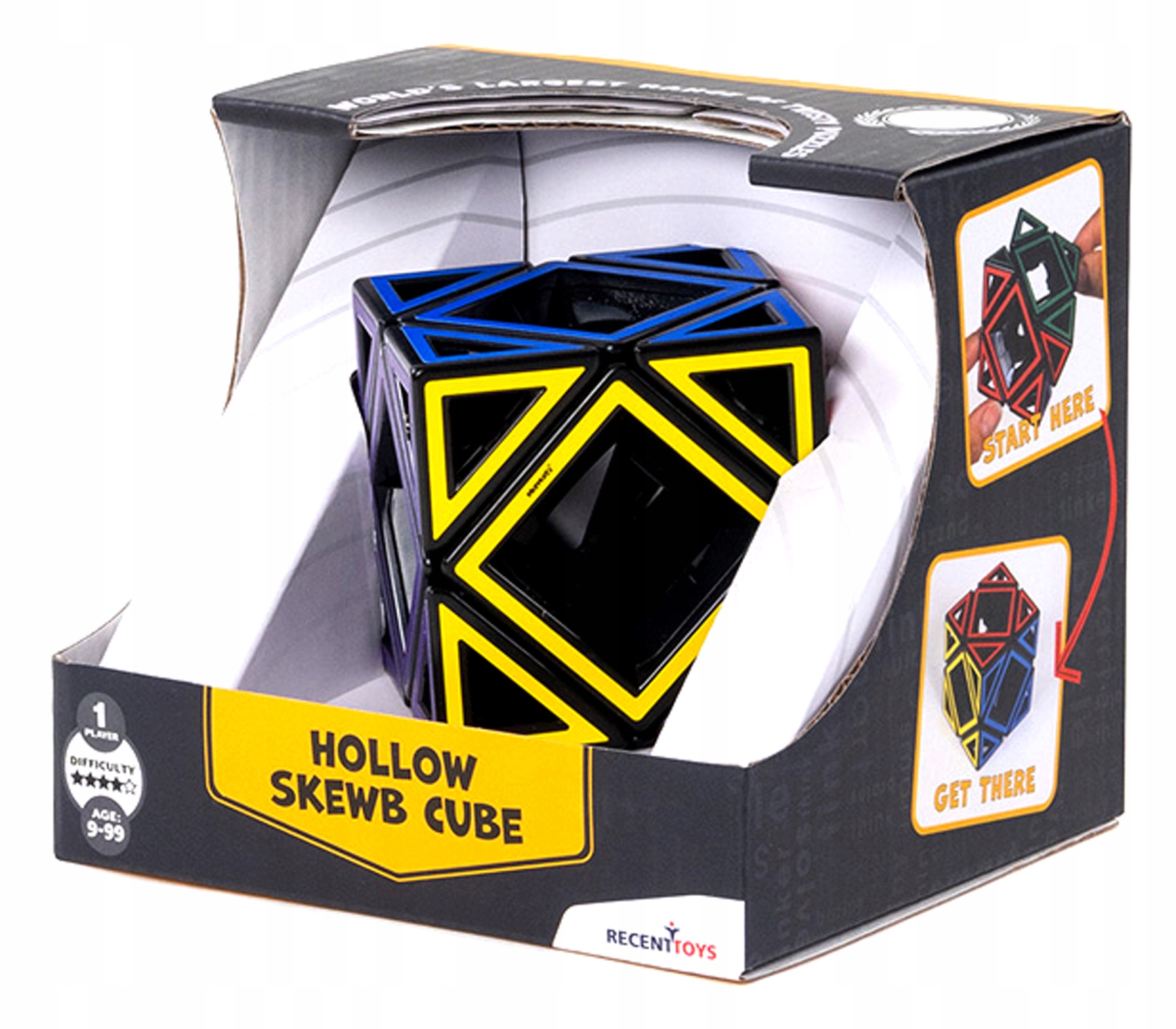 Łamigłówka Hollow Skewb Cube Recent Toys poziom 4 5 Recent Toys Gra