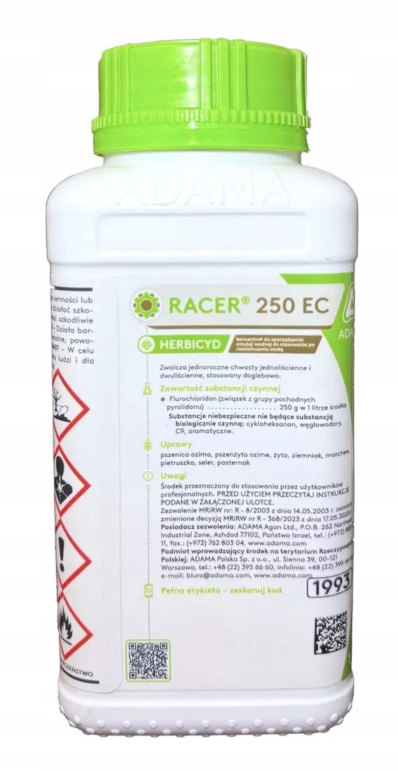 Racer 250EC 1l Adama chwasty, przytulia, w marchwi, pietruszce, ziemniaku