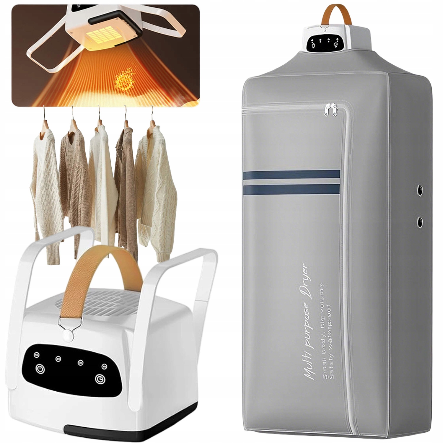 Levně Elektrická Sušák Na Prádlo, Skládací, Přenosná Sušák, Multifunkční