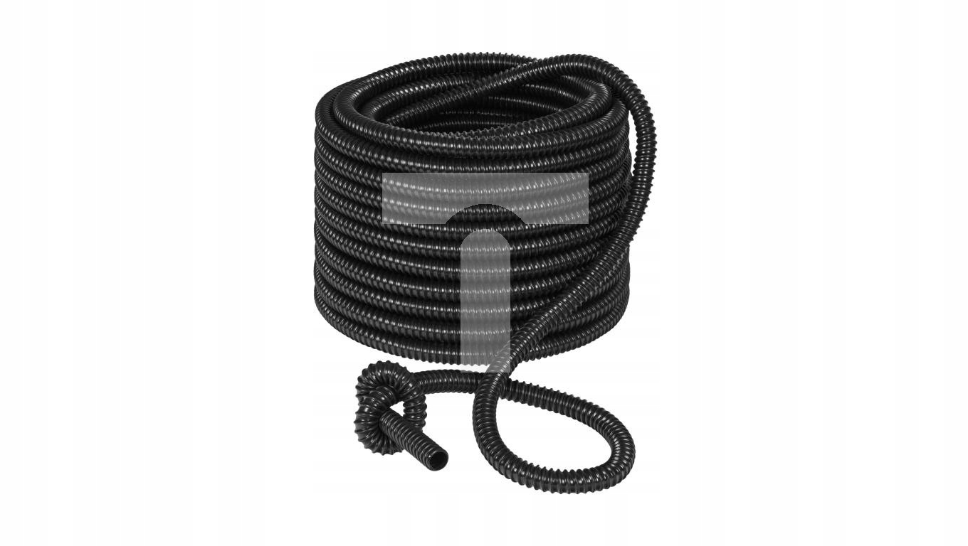 Rura karbowana wzmocniona spiralą 320N GUS PV 32 odporna na UV czarna 6848