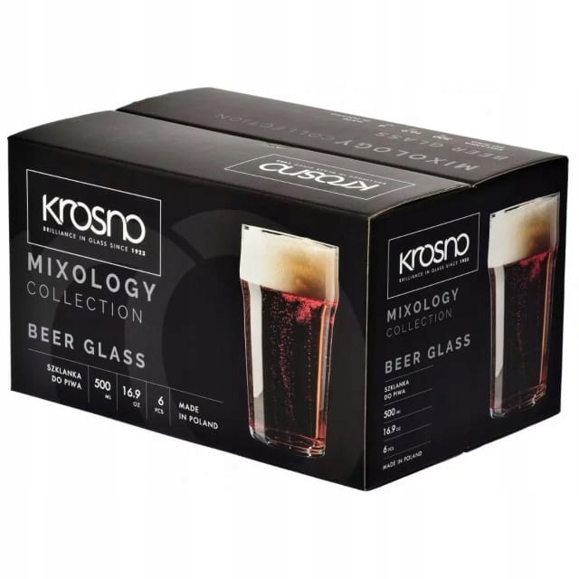 

Krosno szklanki do piwa typu nonic 500ml Mixology