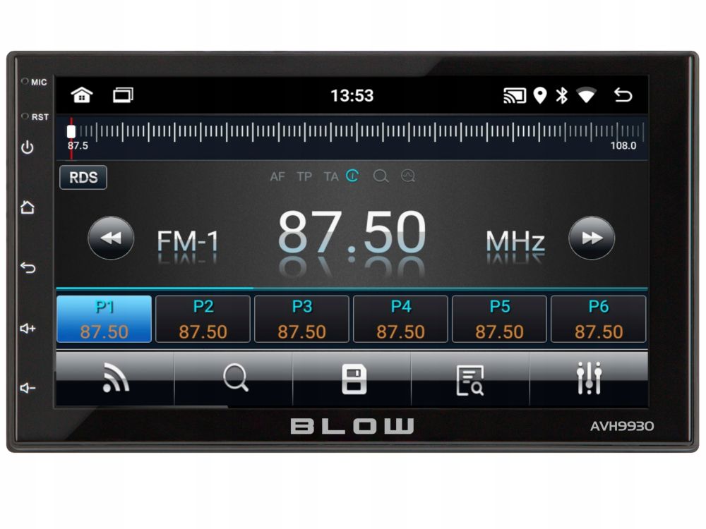 RADIO SAMOCHODOWE 2DIN 7'' GPS ANDROID BT DOTYK Przekątna ekranu 7