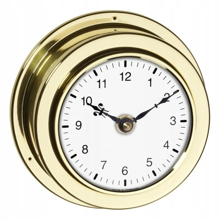 Zegar Mosiężny Jachtowy Kabinowy Tfa Maritim 140mm Made In Germany