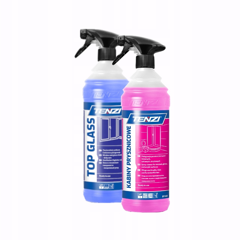 -TENZI- PŁYN DO SZYB(TopGlass Tenzi) I KABIN PRYSZNICOWYCH 2x 1L