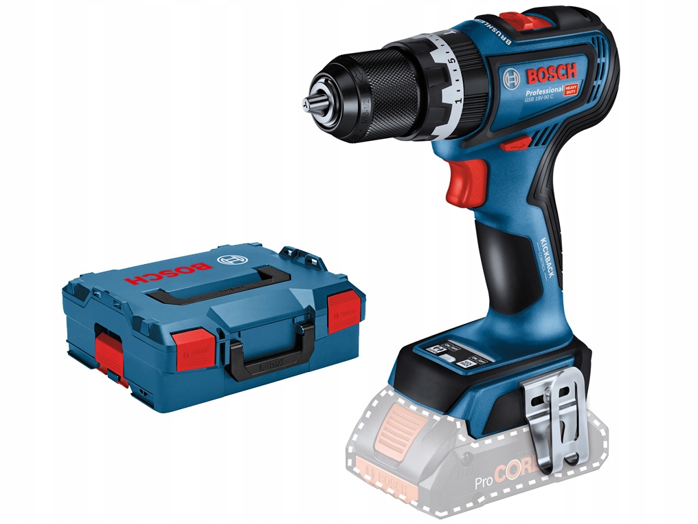 Wiertarko-wkrętarka udarowa akumulatorowa Body Bosch Gsb 18V-90 C