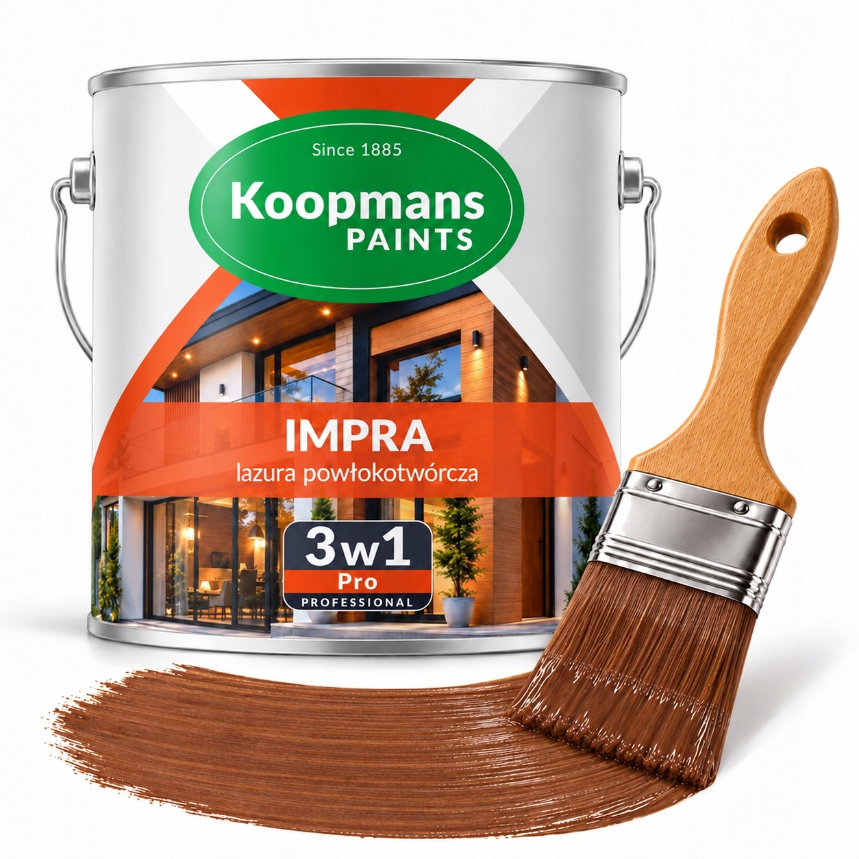 Lazura na dřevo Koopmans Impra 3v1 111 přírodní teak 2.5 l