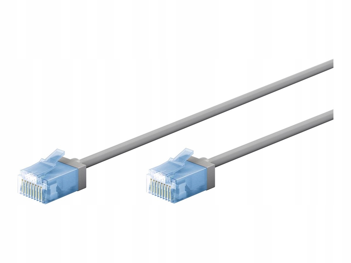 Kabel sieciowy Goobay 74219 Cat 6A U/utp 0,15m szary ultra-elastyczny