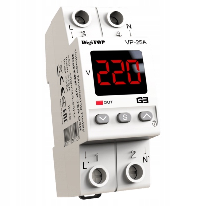 Napěťový relé VP-25A G3R DigiTOP
