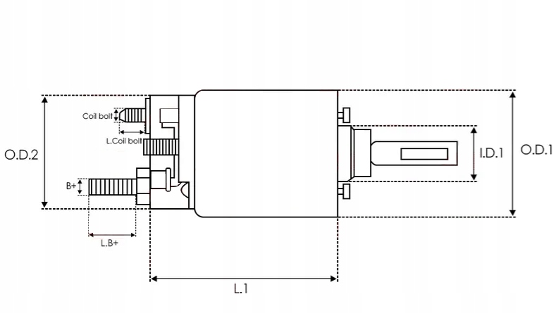 Elektromagnes rozrusznika SS0023 Numer katalogowy części SS0023