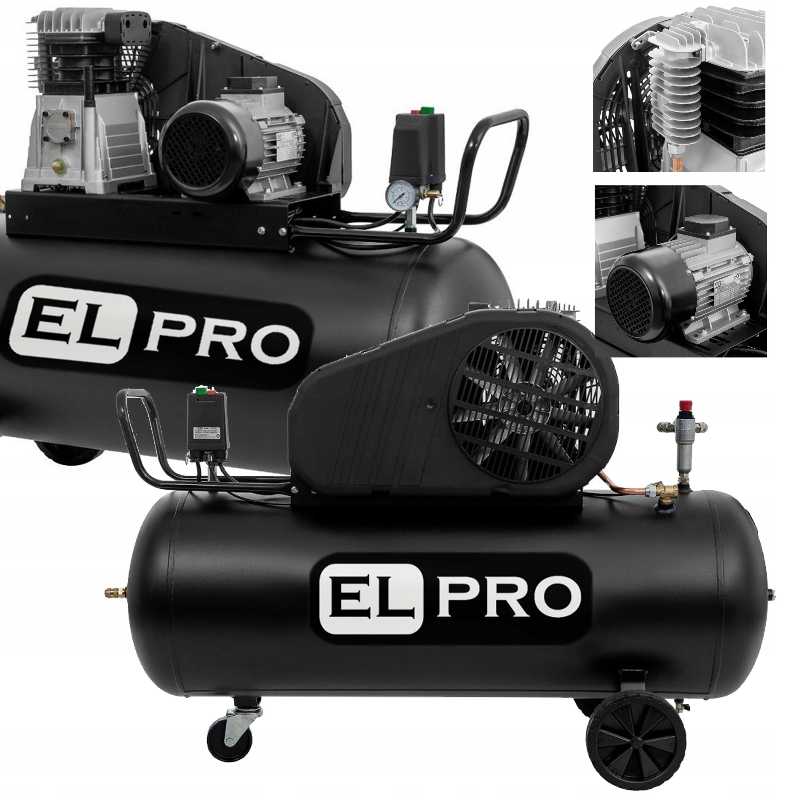 ELPRO Kompresor 200l 3kW 400V sprężarka WARSZTAT