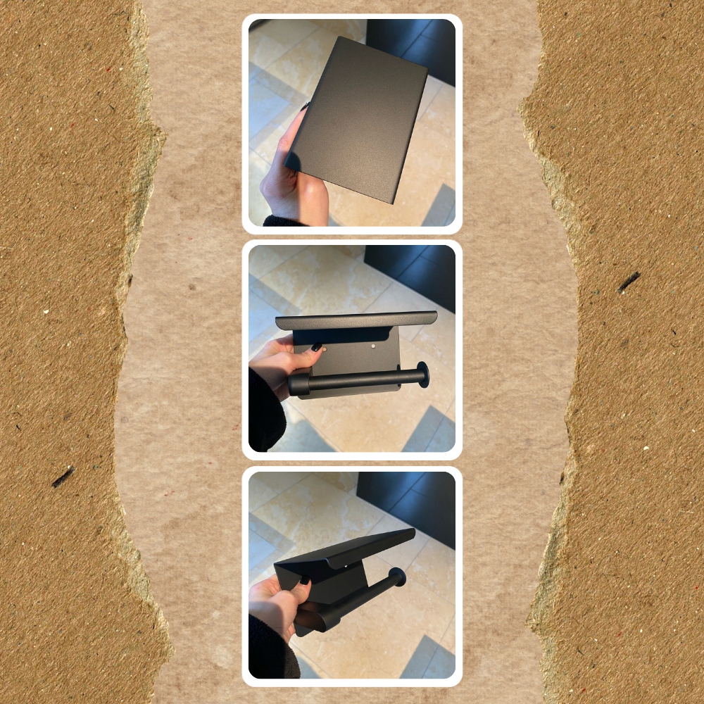 UCHWYT NA PAPIER TOALETOWY Z PÓŁKĄ NA TELEFON LOFT Stan opakowania oryginalne