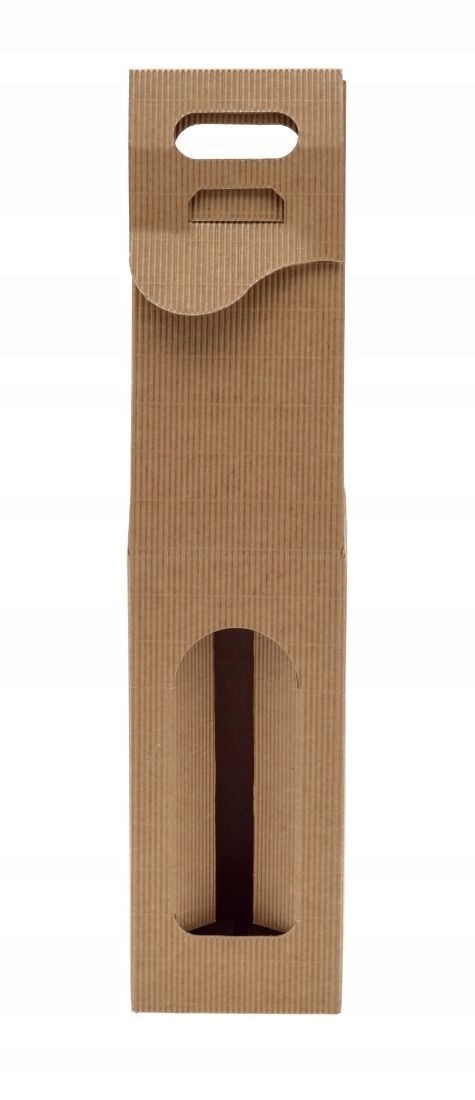 

Pudełko karbowane na wino 85x85x330mm Ozdobne