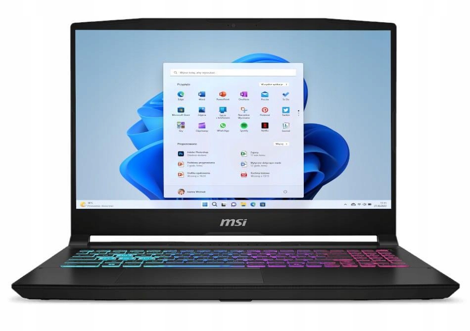 Msi Katana 15 Hx B14WFK-494XPL i5-14450HX 15,6 64GB 2TB W11H Rtx 5060