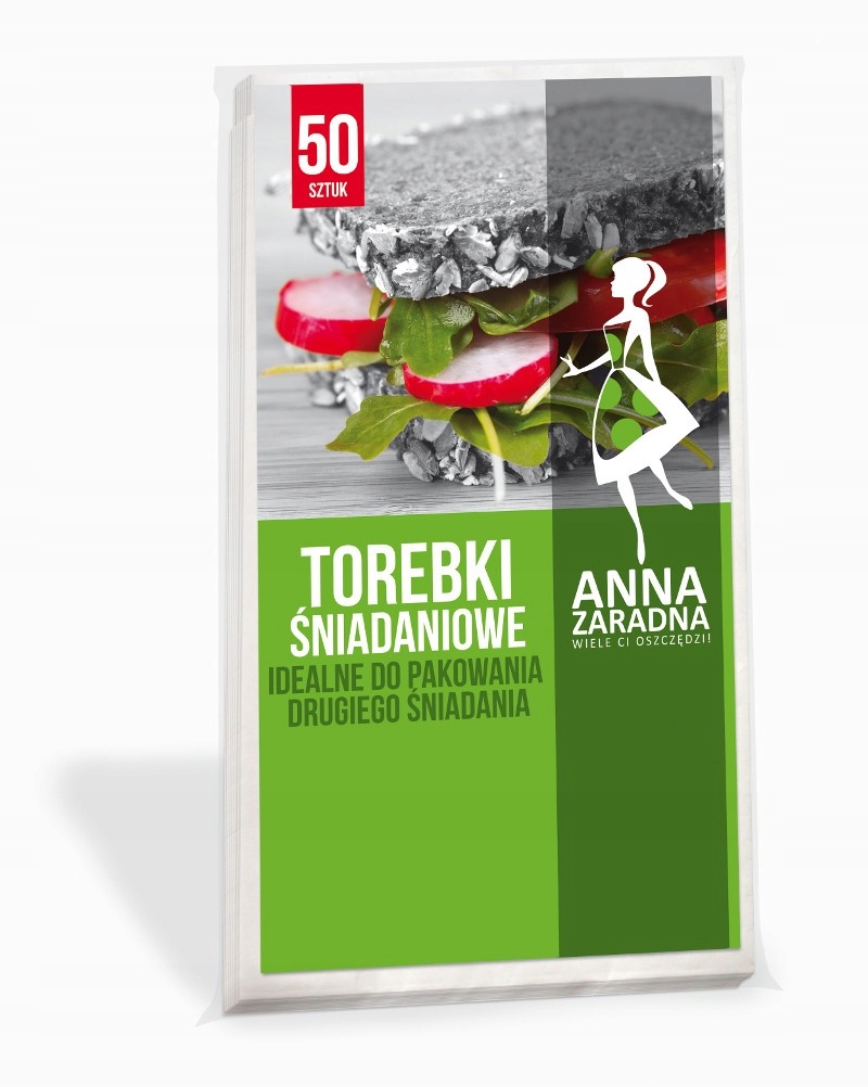 

Torebki śniadaniowe do kanapek 50szt Anna Zaradna