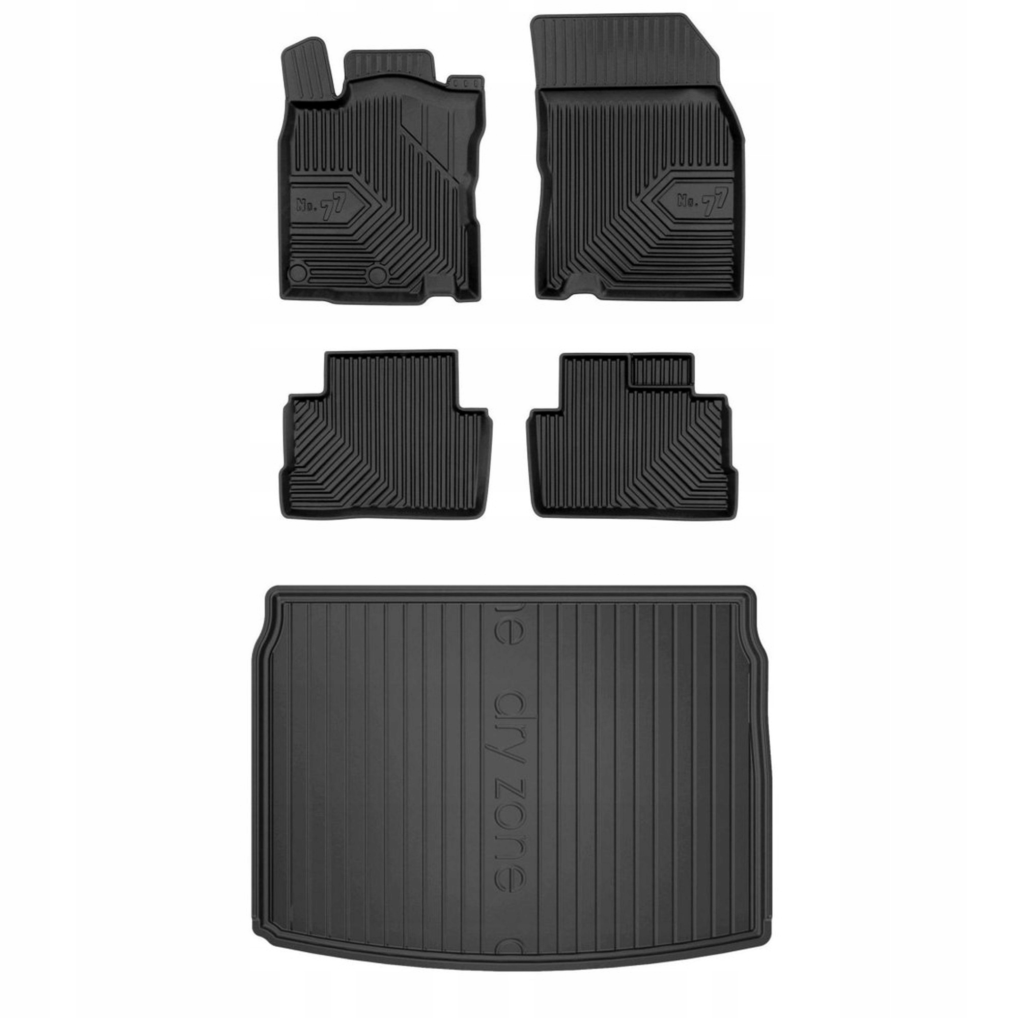 Gumová sada kobercov a rohoží Nissan Qashqai II 2013-2021