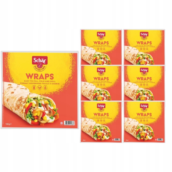 6x Wraps bezlepková tortilla 2ks Schär