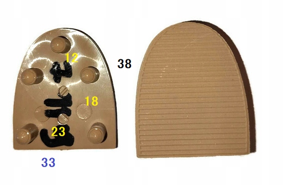 FLEKI FLECZKI znajdż potrzebny flek !!! 5 bolczyków 33x38 J.beż 7119 Marka inna