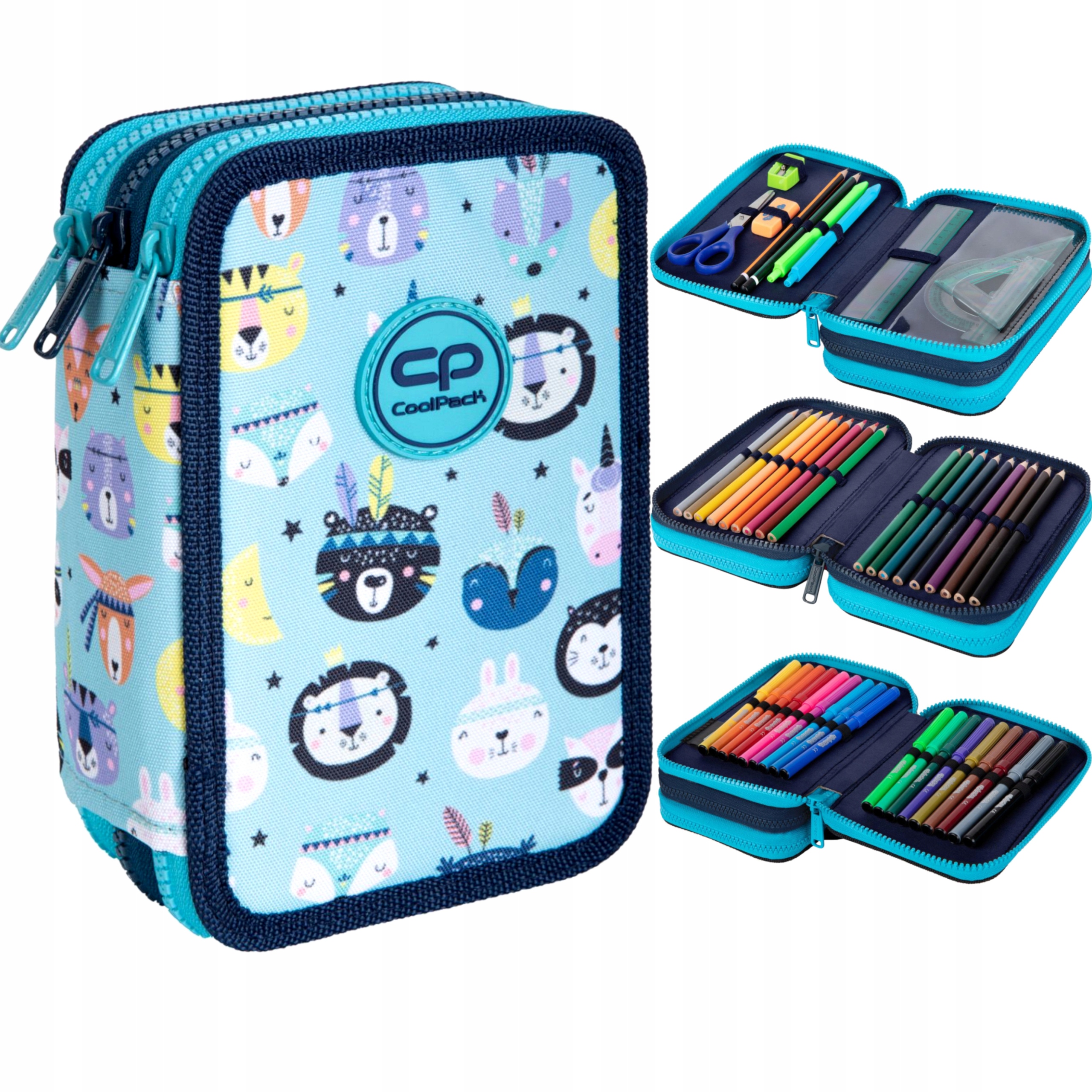 PIÓRNIK POTRÓJNY Z WYPOSAŻENIEM INDIAN ZOO COOLPACK