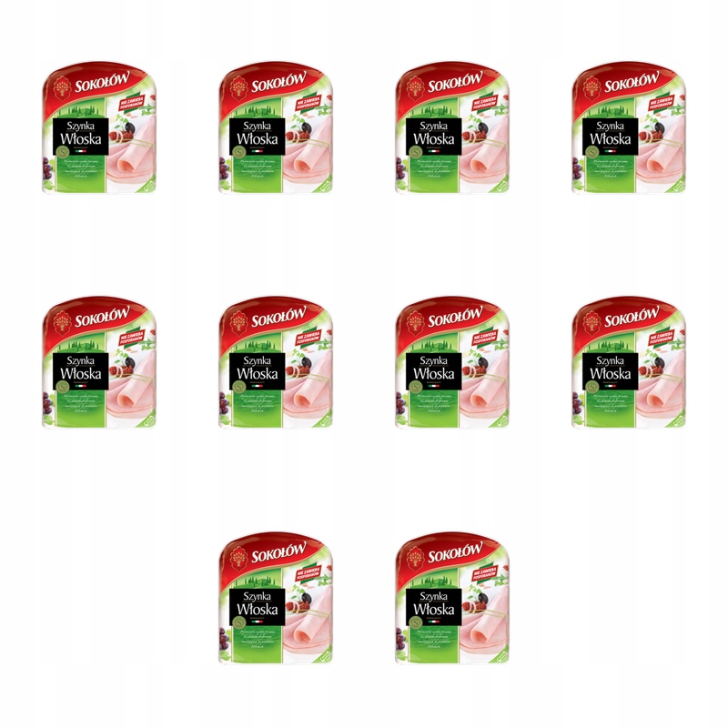 Italská šunka plátky 140 g Sokołów X10