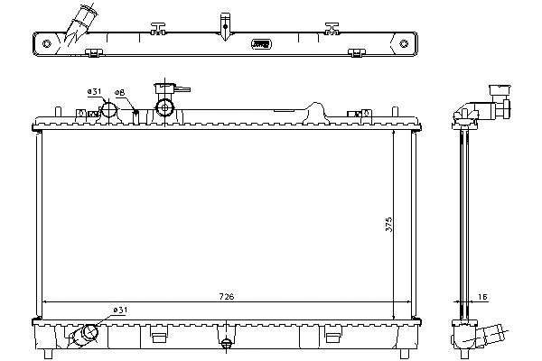 CHŁODNICA WODY 68507 NIS