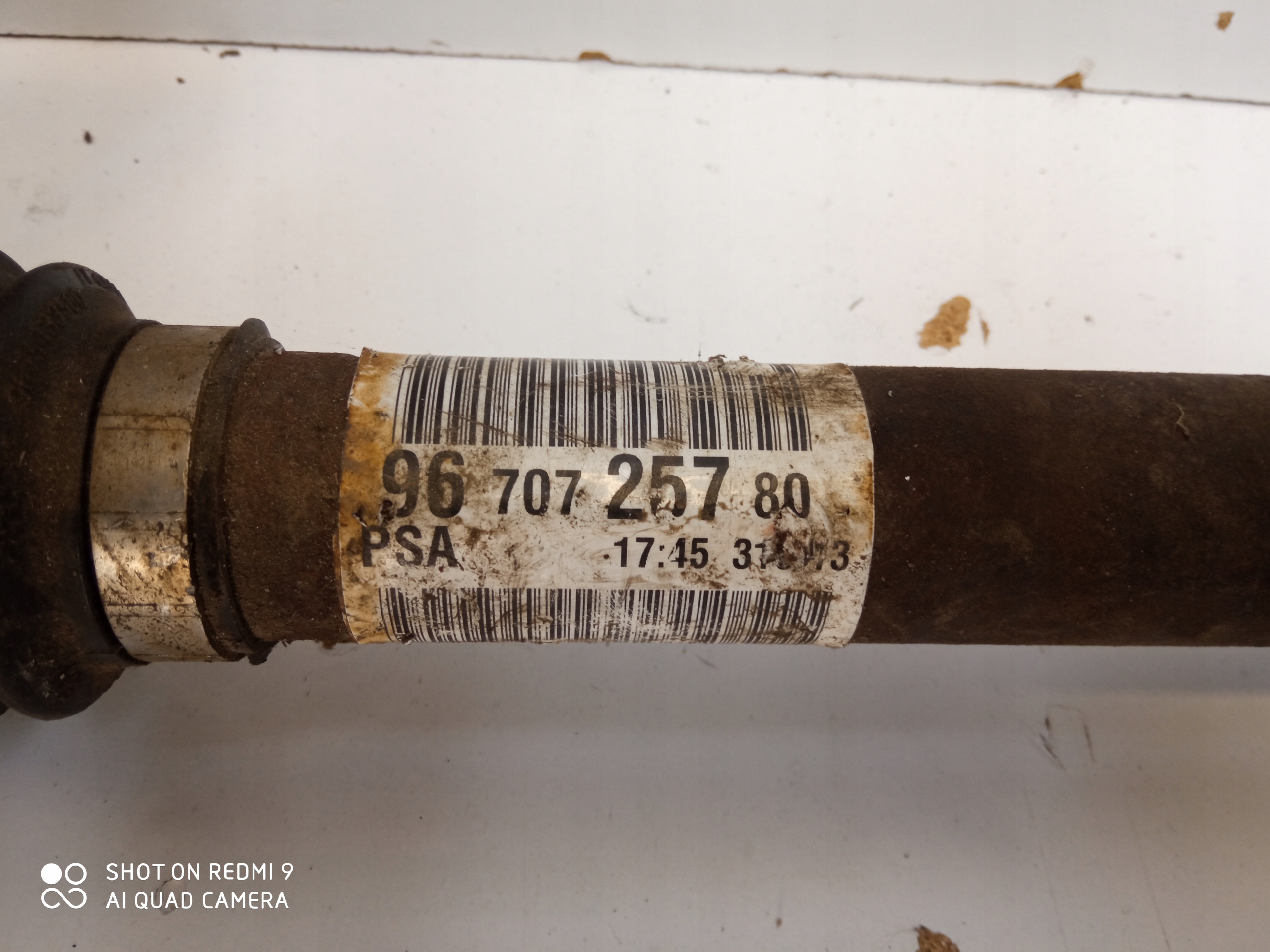 PEUGEOT 308 T9 semi-axis left short. 9670725780