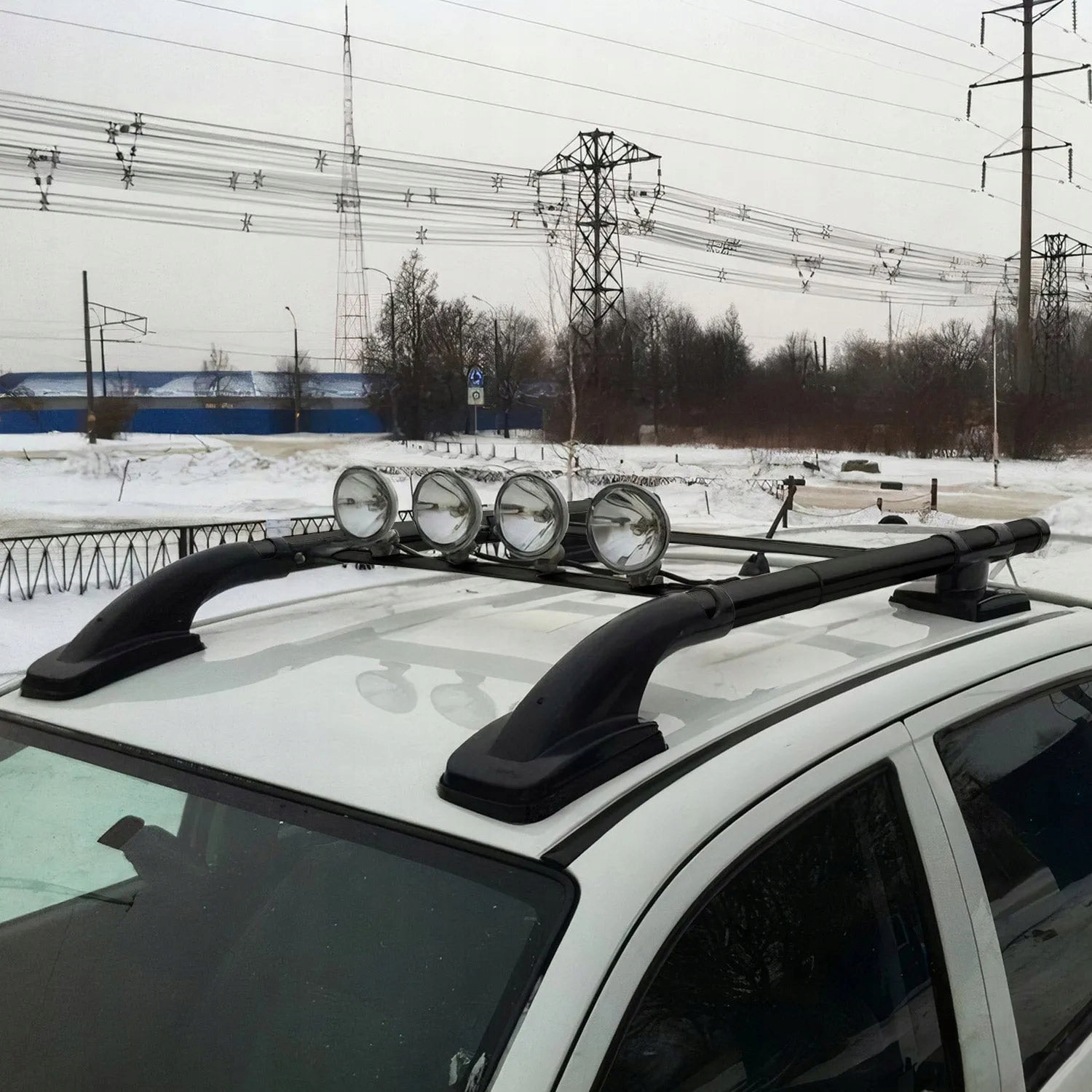 Relingi dachowe z belkami VW AMAROK 2010-2021 Kolor czarny