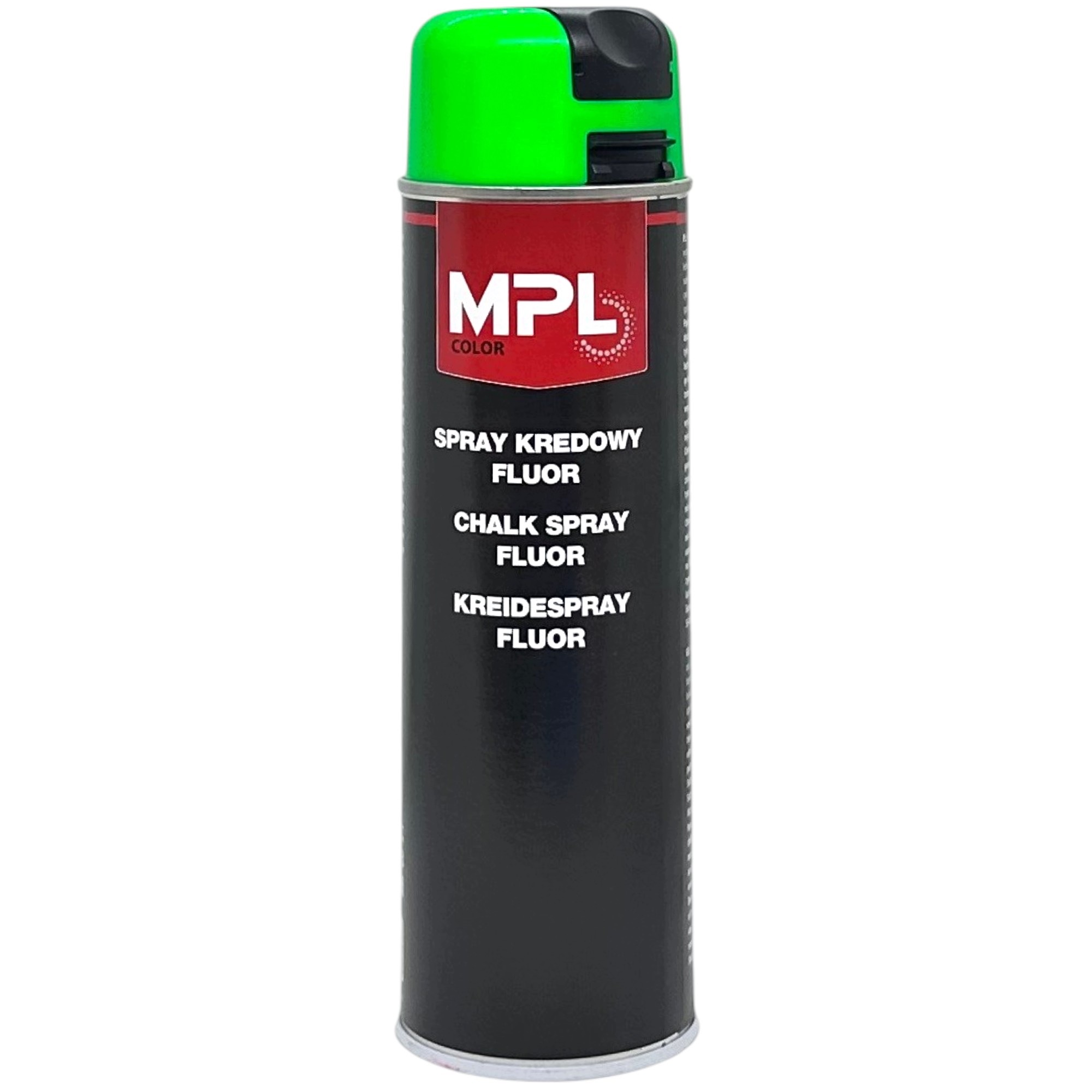 Kreda w Sprayu do Tymczasowego Znakowania 500ml Zmywalna Zielona Fluo