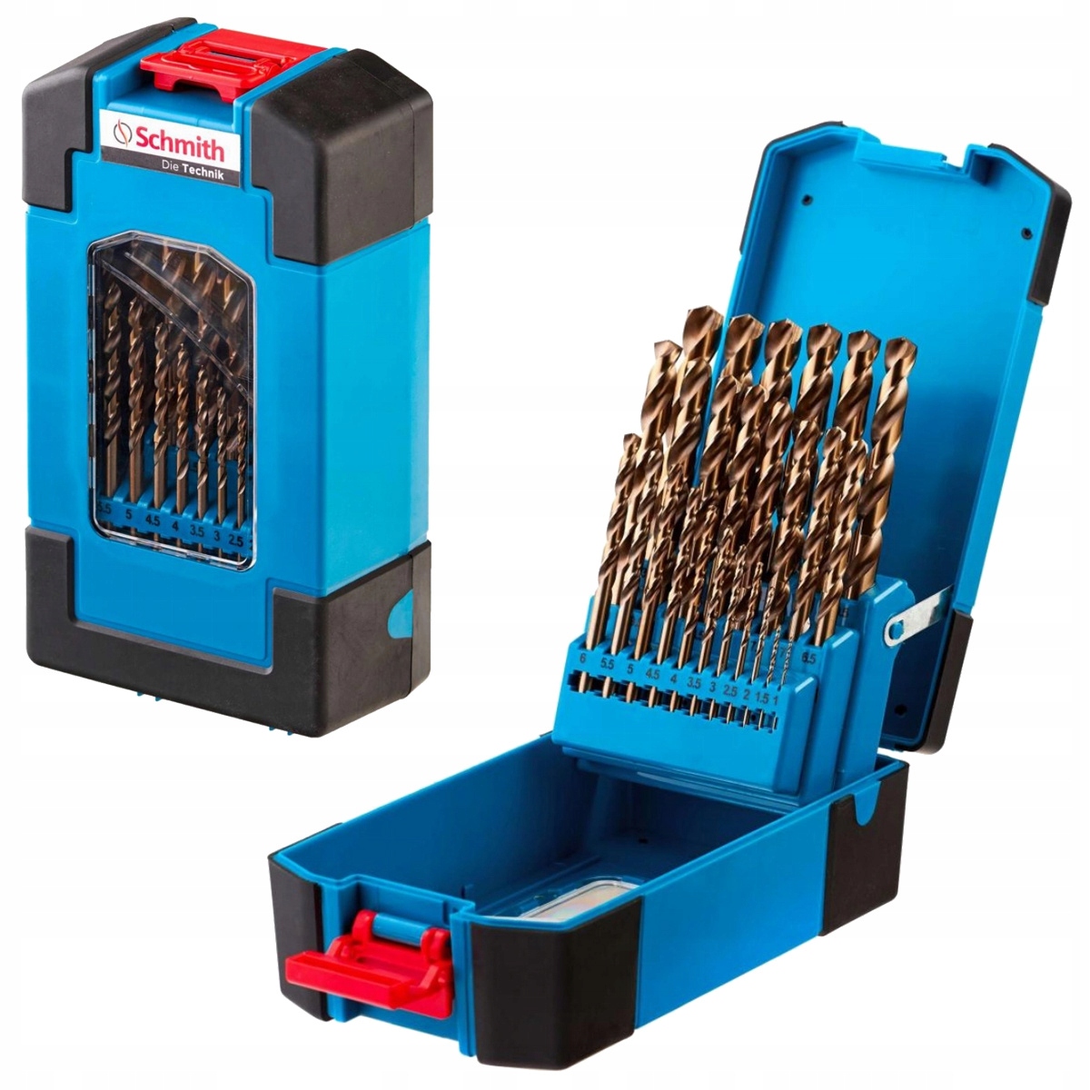 Schmith Zestaw wierteł do metalu wiertła kobaltowe 1-13 mm 25 szt. SQWCO-02