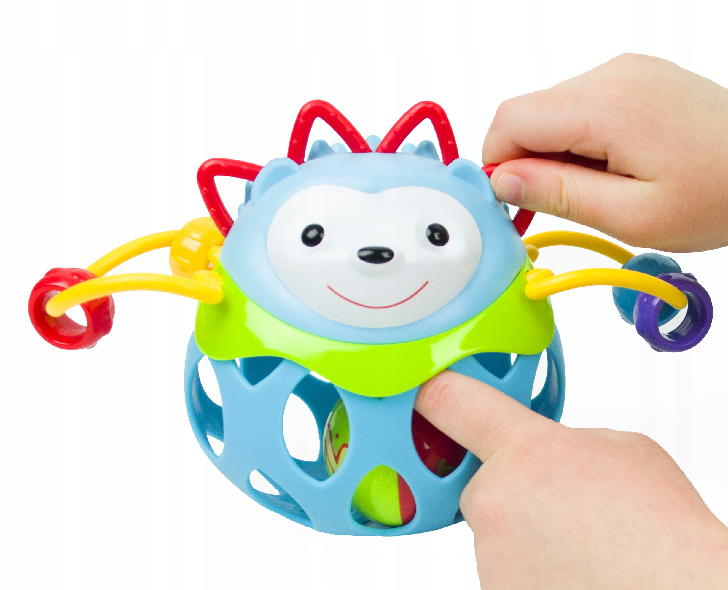 GRZECHOTKA JEŻ SENSORYCZNA ZABAWKA GUMOWY GRYZAK