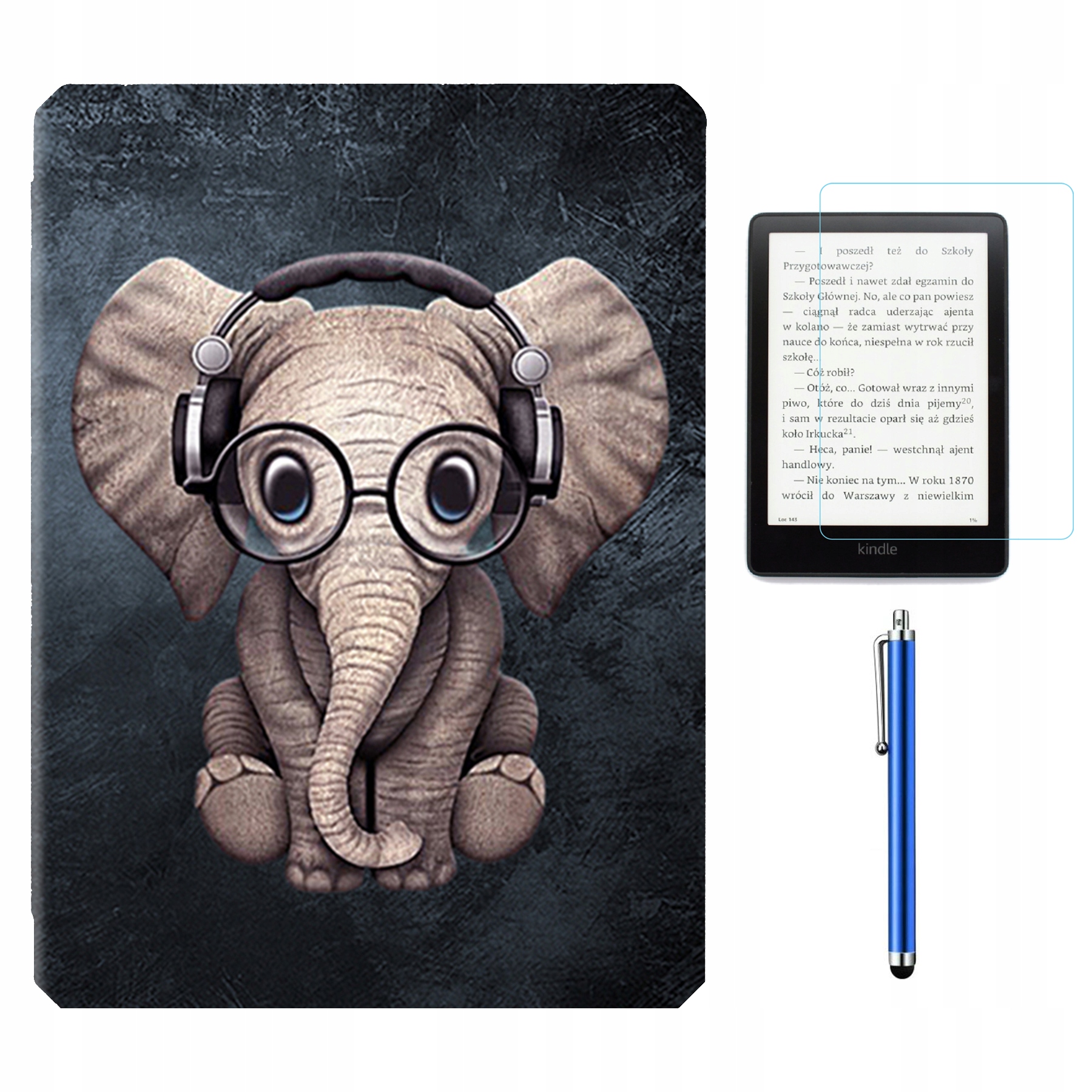 

Etui Tpu Gr Szkło do Amazon Kindle Paperwhite 5 V