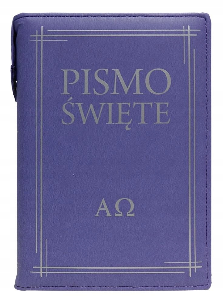Pismo Święte w etui fioletowe