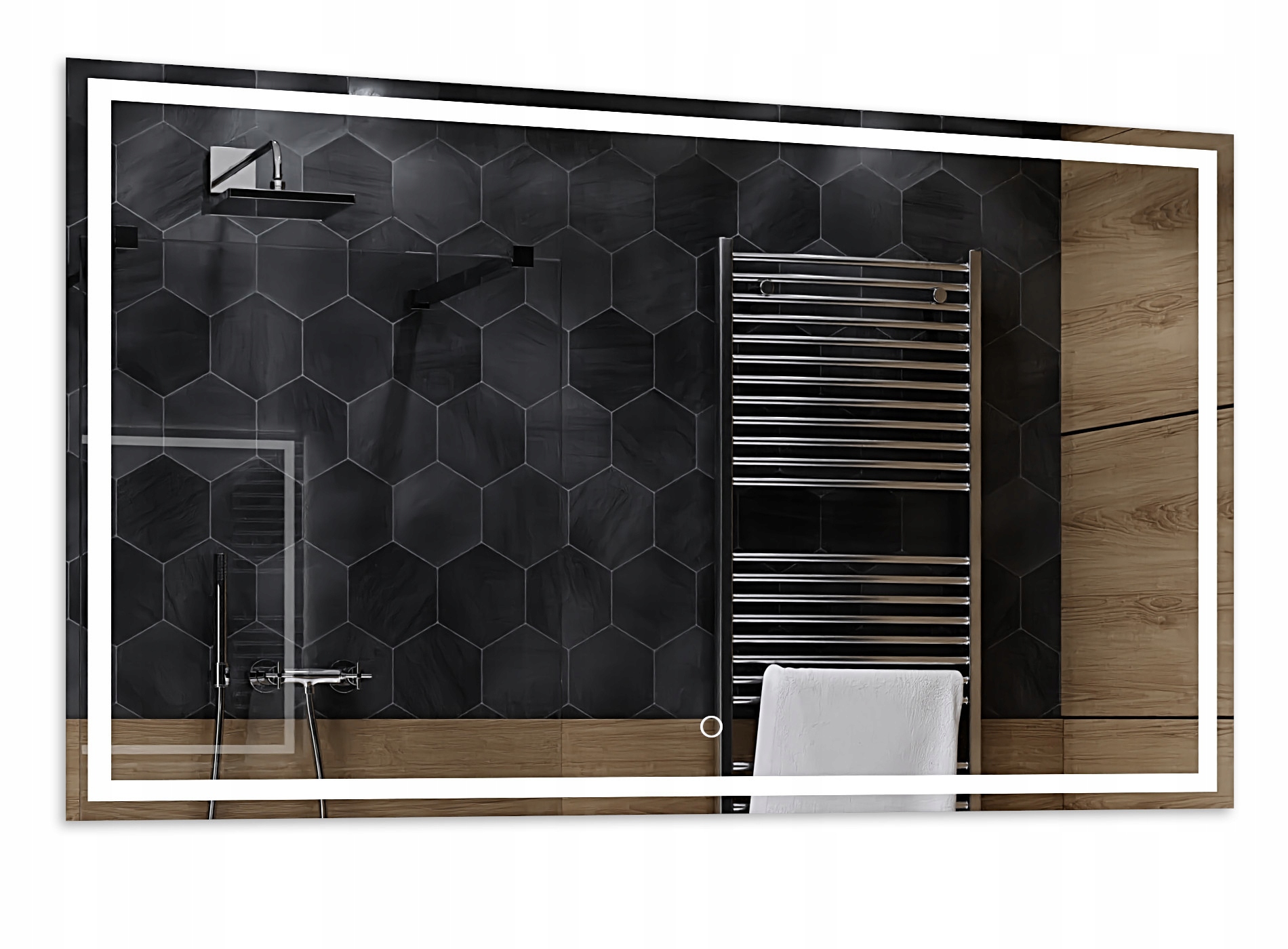 

Lustro Led Z Włącznikiem Dotyk 80x60cm Atlanta K24