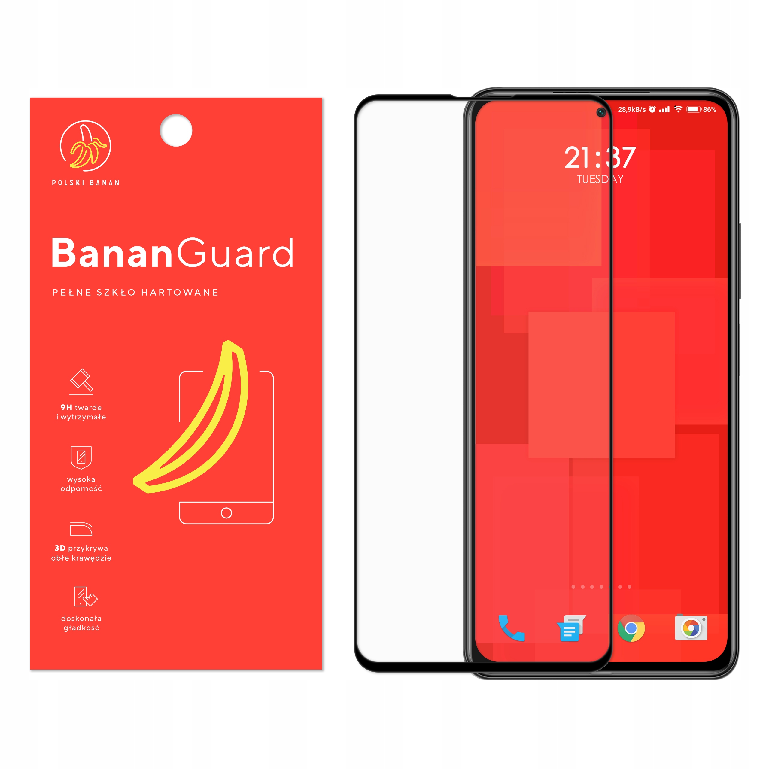 

Szkło Hartowane 3D Polski Banan do Xiaomi Mi 11i