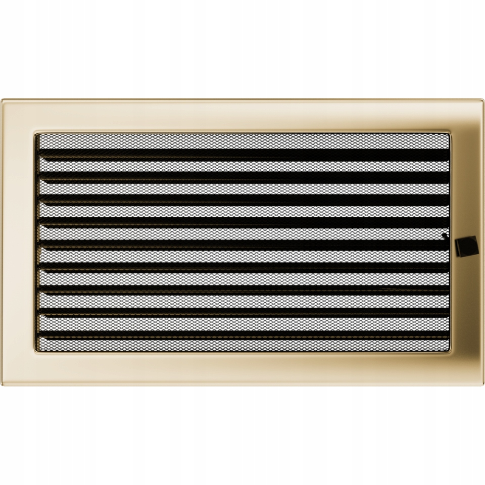 Větrací krbová mřížka 22x37 Pozlacená žaluzie