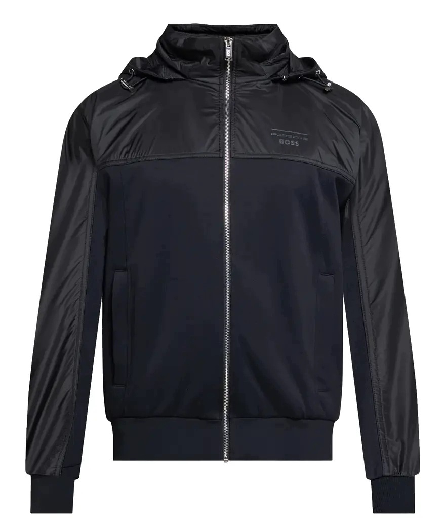 Kurtka męska z kapturem przejściowa Hugo Boss Porsche bluza rozpinana r.M/L