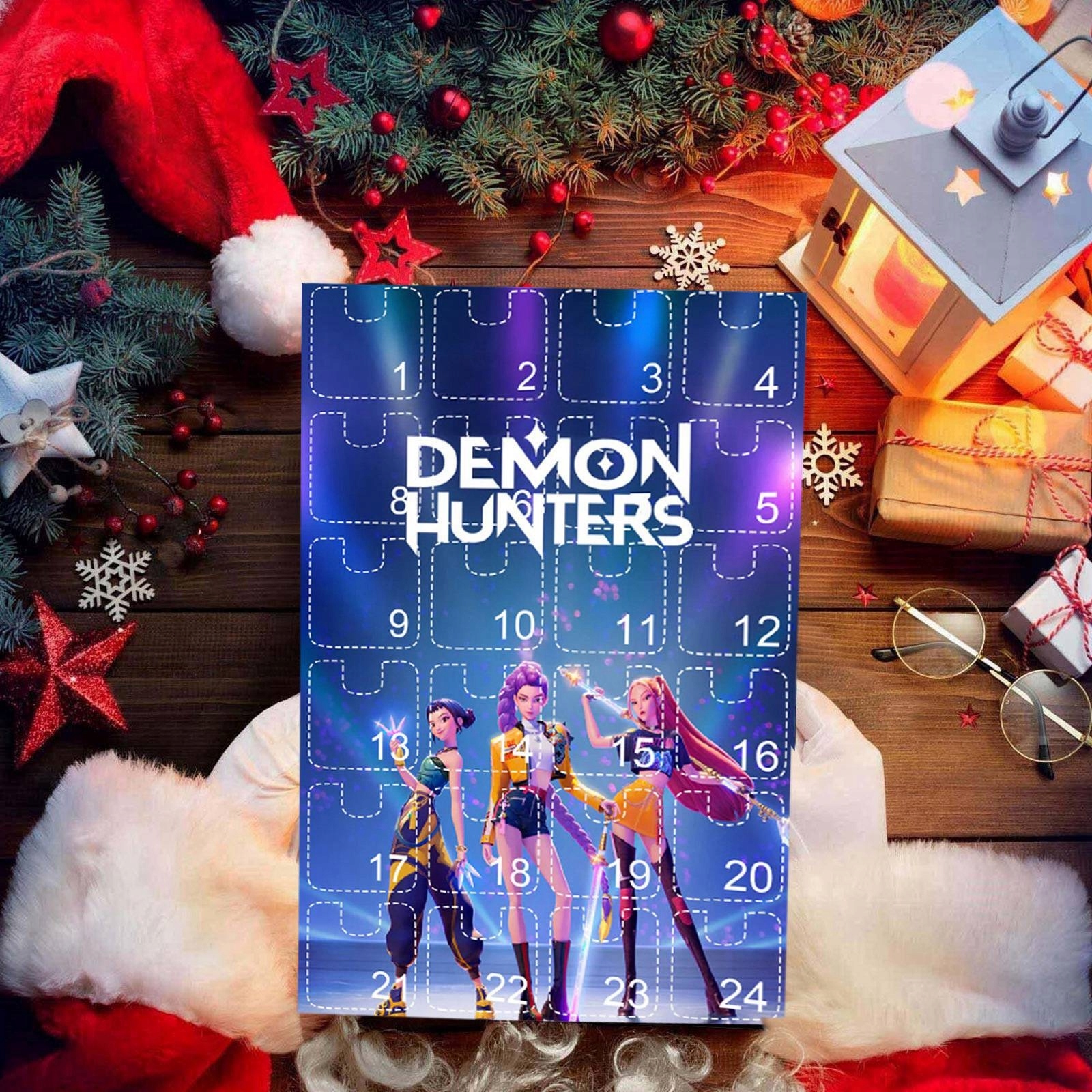 Адвент-календарь K-Pop Demon Hunters, 24 акриловых брелока, от 3 лет