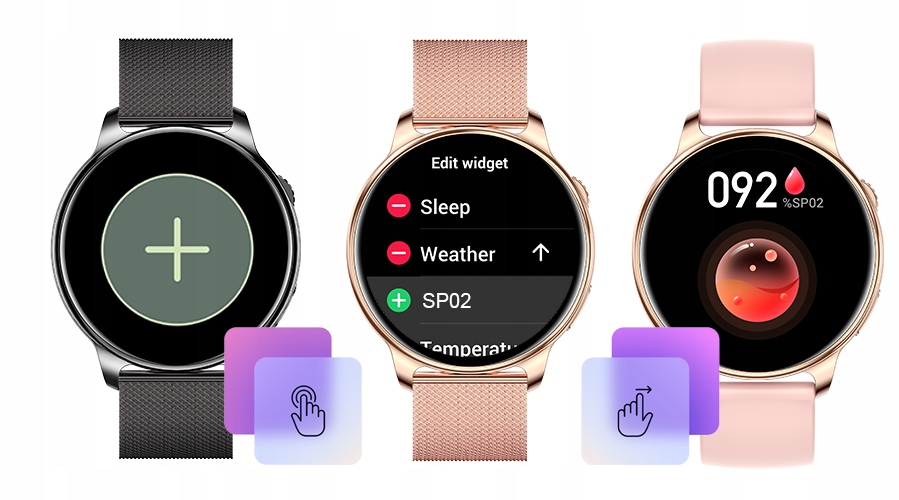 Smartwatch Bemi Trevio /Rozmowy/ 2 paski złoty PL Kompatybilność systemowa Android iOS
