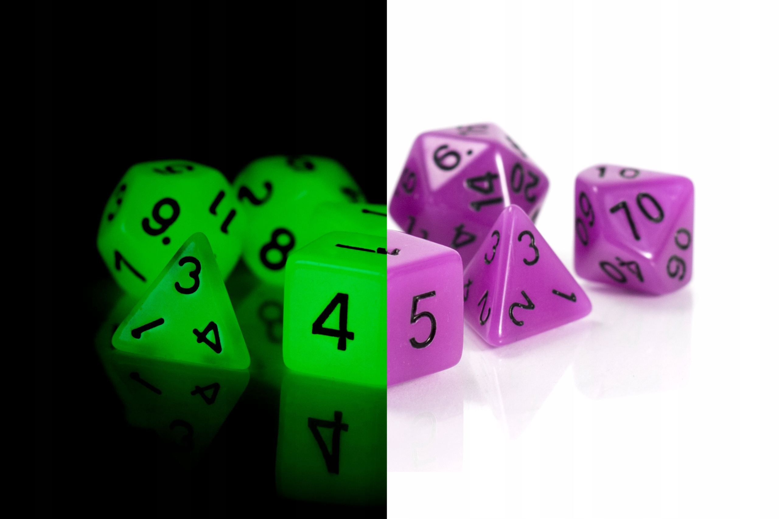 

Zaklęty Lampion Świecący Zestaw 7 Kości Kostek Rpg